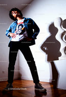 Confident young man posing in a modern art space