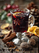 Cozy Mulled Wine with Spices and Citrus Garnish