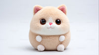 Cute Plush Hamster Toy with Big Eyes and Soft Fur