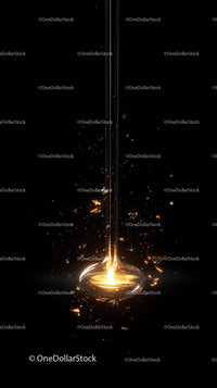 High-Tech Plasma Explosion with Bright Streaks and Particles