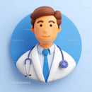 Friendly Doctor Figurine with Stethoscope for Healthcare Professionals