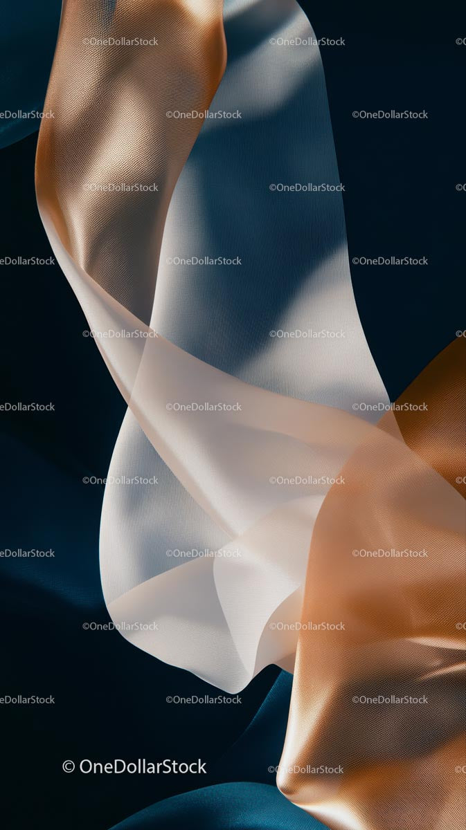 Elegant Flowing Silk Fabric Artistic Background for Fashion and Design