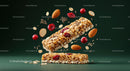 Healthy Granola Bars with Nuts and Berries Ingredients