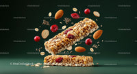 Healthy Granola Bars with Nuts and Berries Ingredients