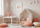 Modern Children's Playroom with Soft Cushions and Wall Art