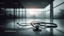 Medical Stethoscope on Hospital Table in Modern Clinic