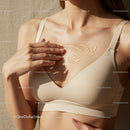 Close-up of Woman Applying Gel on Chest for Skin Care