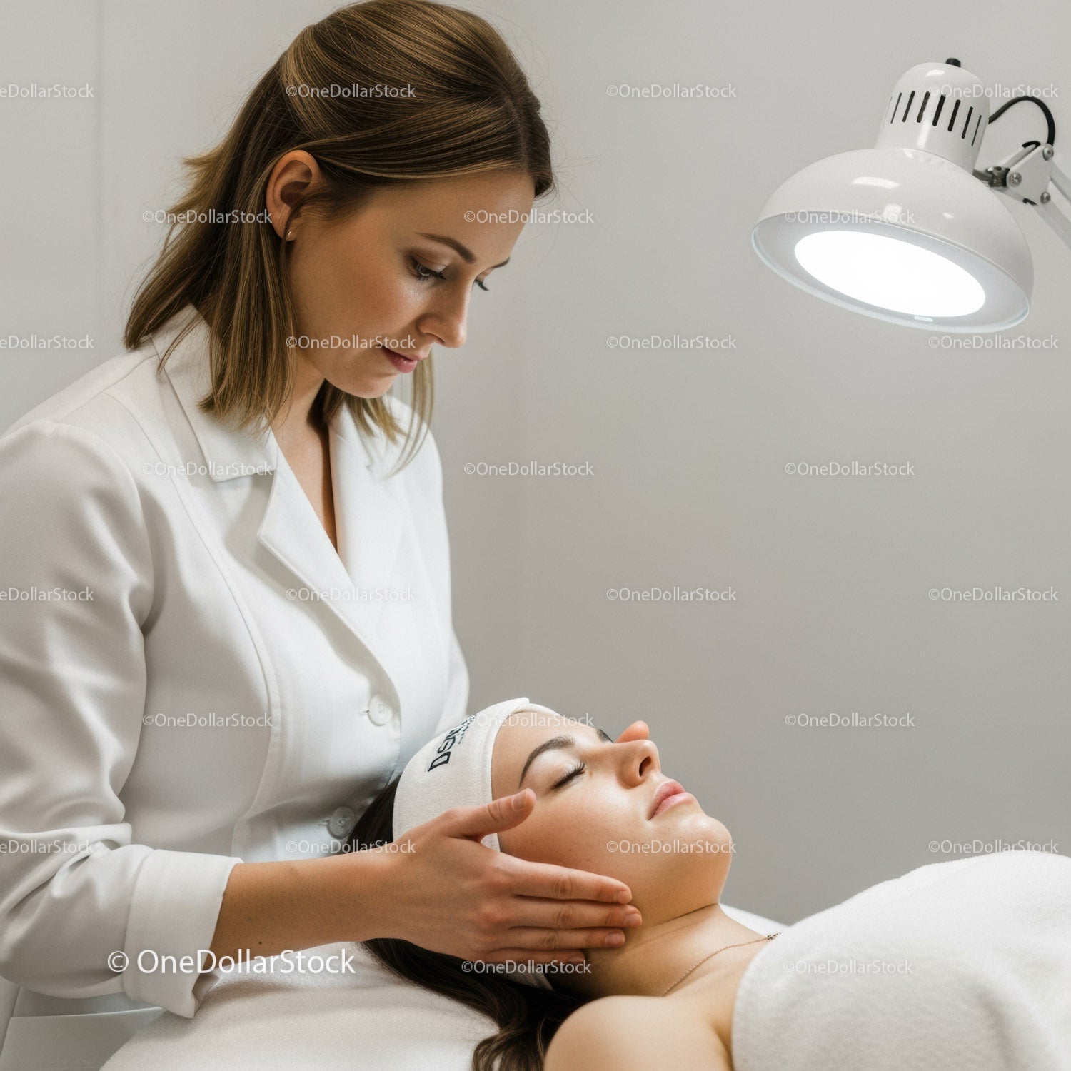 Profesjonalny zabieg na twarz dla zdrowej skóry w otoczeniu spa