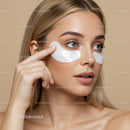 Close-up of Woman Applying Under-Eye Patches for Skincare