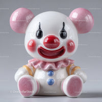 Futuristic Toy Robot with Large Eyes and Bunny Ears for Kids