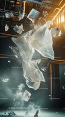 Dynamic Glass Shattering Explosion in Industrial Setting