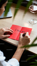 Writing a Personal Love Note on Valentines Day