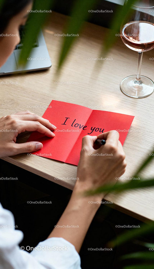 Writing a Personal Love Note on Valentines Day