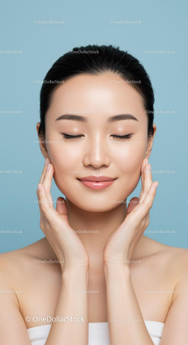 Serene Woman with Flawless Skin and Calm Expression