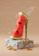 Creative Watermelon High Heel Shoe with Jewelry Display