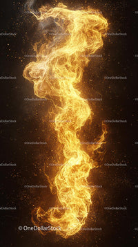 Abstract Fire and Ignite Energy Motion in Dark Background