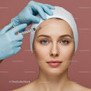 Close-Up of Woman Receiving Cosmetic Facial Injection for Skin Rejuvenation