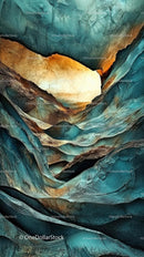 Colorful Rock Formations with Textured Layers and Natural Patterns