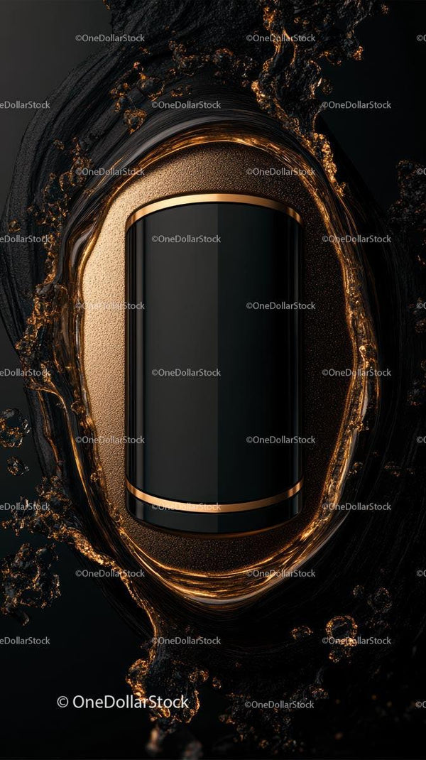 Luxury Black Capsule with Gold Detailing for Modern Tech Enthusiasts