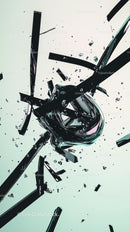 Shattered Glass and Mirror Fragments with Dynamic Light Effects
