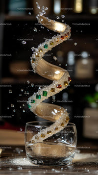 Elegant Spiral Jewelry with Sparkling Diamonds and Colorful Gems