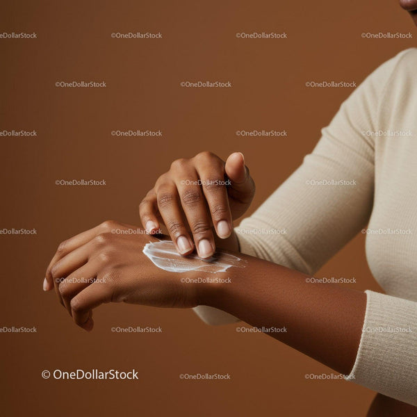 Close-Up of Hands Applying Moisturizer on Skin for Smooth Skin