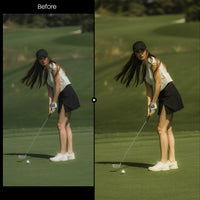 Golf XMP presets color grading preview
