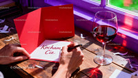 Handwriting a Romantic Valentine Card by the Window