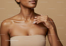 Elegant Woman Applying Body Lotion for Healthy Skin