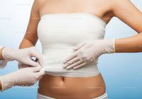 Close-up of Abdominal Medical Examination with Healthcare Professional