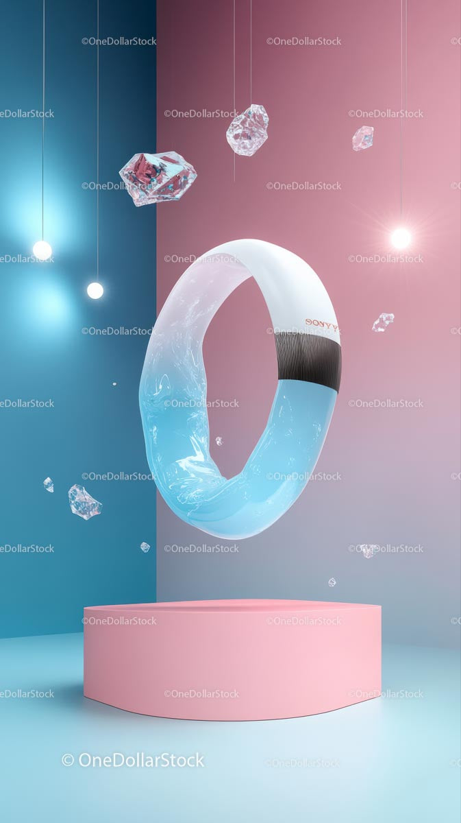 Futuristic Health Tracker Digital Wristband for Fitness and Wellness