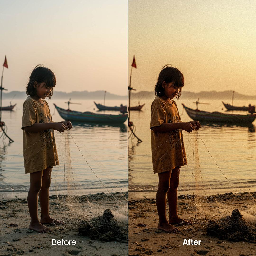 Folklore Grain XMP presets color grading preview