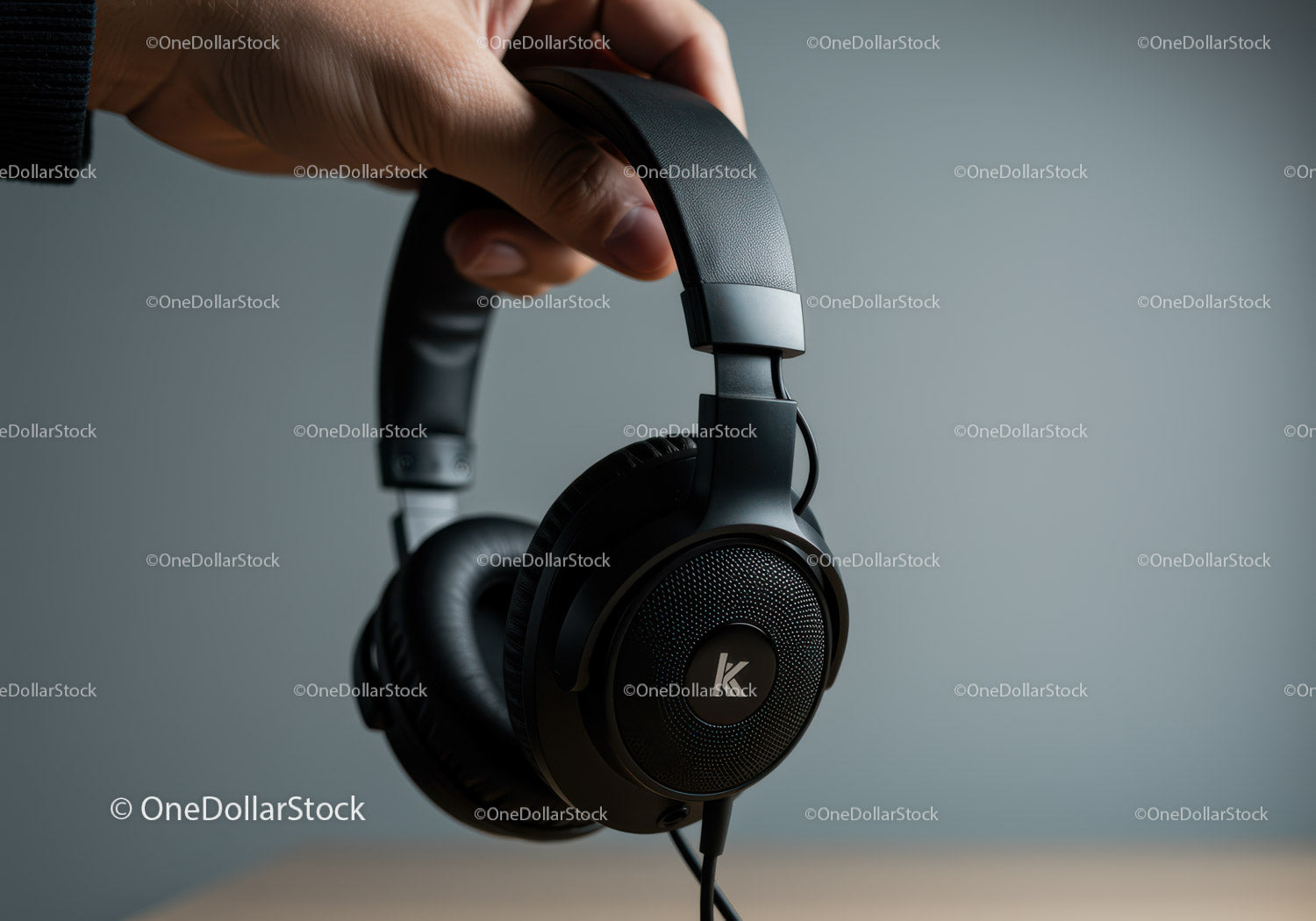 Black Over-Ear Headphones for Music Listening and Studio Use
