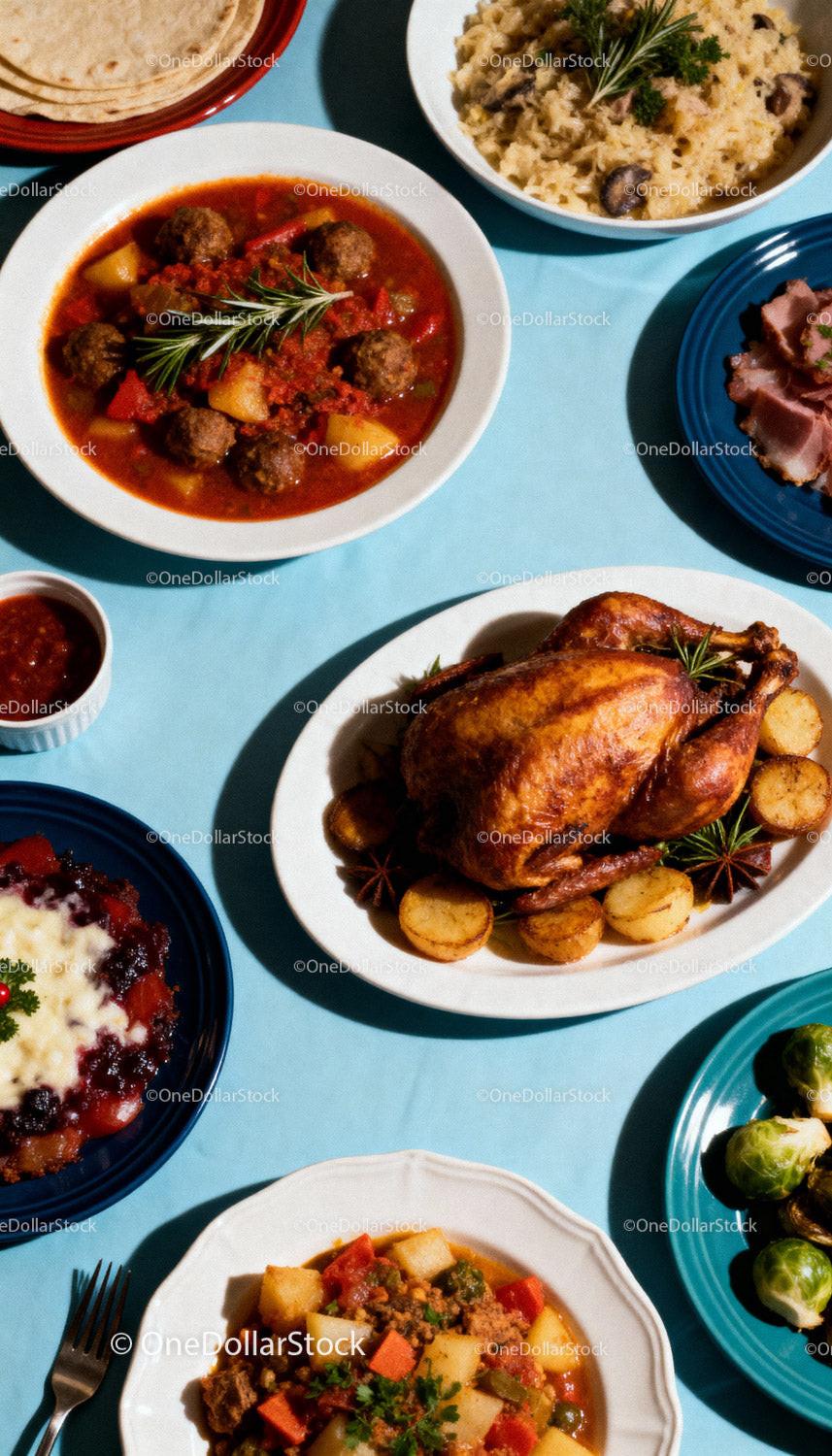 Homemade Roast Chicken and Hearty Comfort Foods