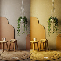 interior photography edit with Cozy Interior Lightroom presets