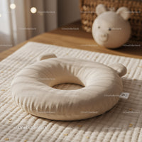 Soft Baby Head Shaping Pillow in Cozy Nursery Setting