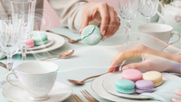 photo editing preview with Rainbow Smoke Photo Overlays