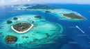 Aerial View of Tropical Islands with pristine Beaches and Turquoise Waters