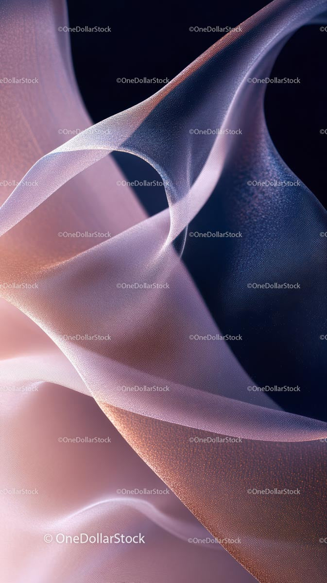 Elegant Abstract Satin Fabric with Flowing Curves and Soft Textures