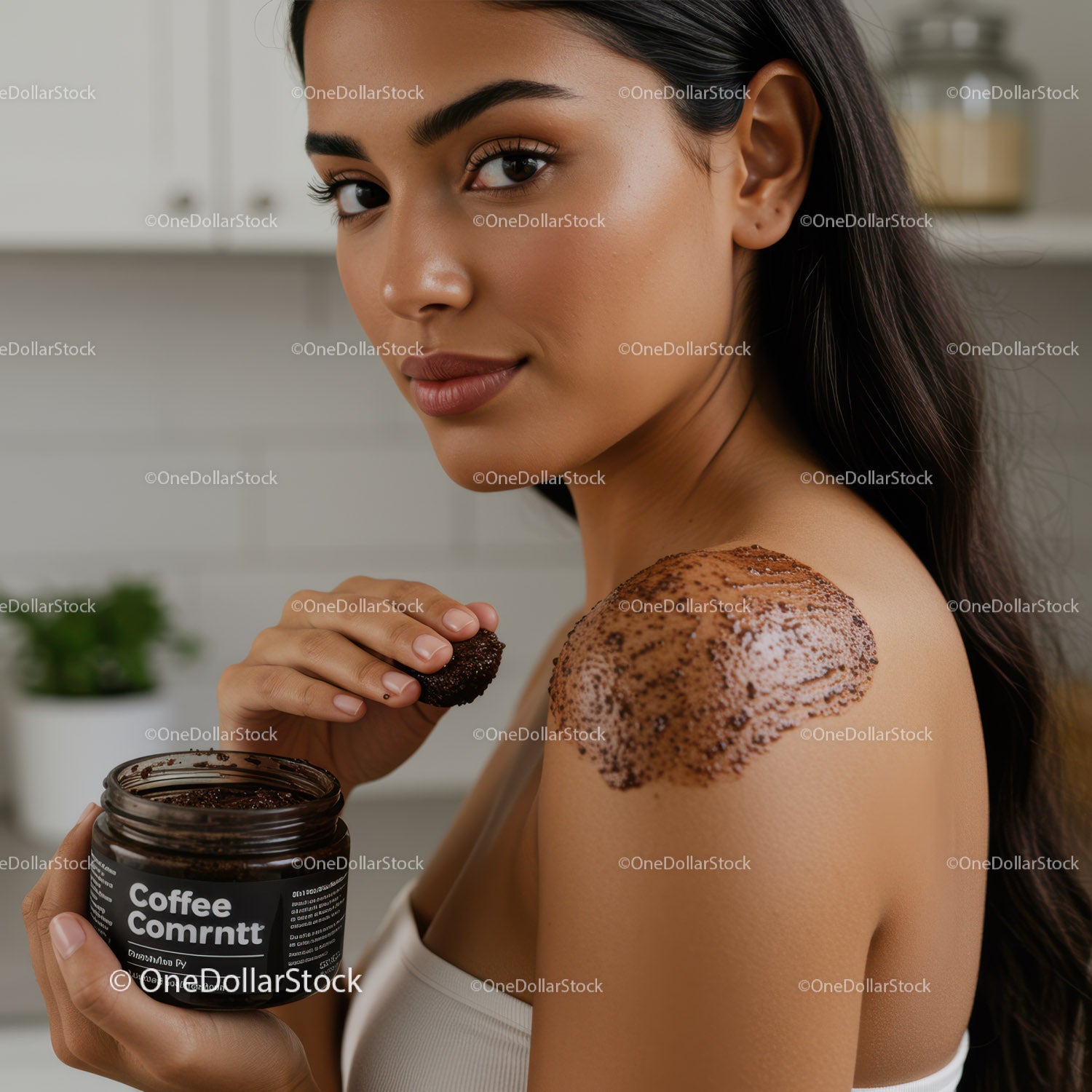 Relaxing Body Scrub Application with Chocolate for Healthy Skin