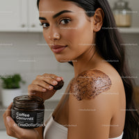 Relaxing Body Scrub Application with Chocolate for Healthy Skin