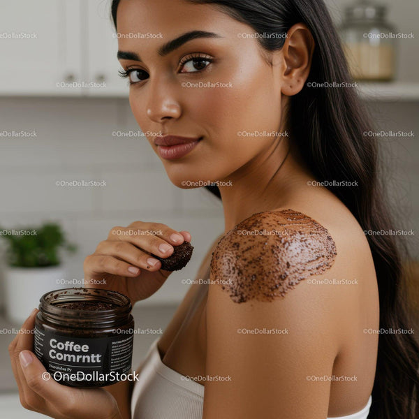 Relaxing Body Scrub Application with Chocolate for Healthy Skin