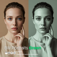 BW Portraits Green LUT Pack preview