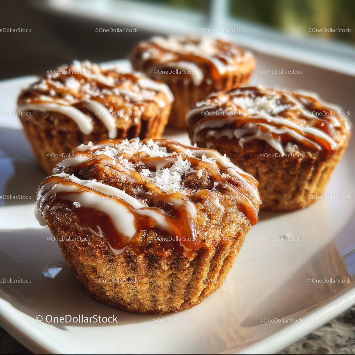 Moist Vanilla Sponge Cake with Chocolate and Caramel Sauce