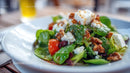 Colorful Vegetable Salad with Feta and Walnuts for Healthy Eating