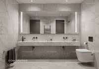 Luxurious Marble Bathroom with Modern Fixtures and Elegant Style