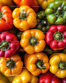 Colorful Bell Peppers Assortment in Bright, Vibrant Display