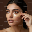 Close-up of Woman Applying Under-Eye Patches for Skin Rejuvenation