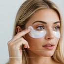 Close-Up of Woman Applying Under Eye Patches for Skincare Routine