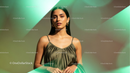 photo editing preview with Green Polygons Photo Overlays